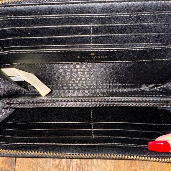 Kate Spade Black Zip-Around Wallet - Picture 8 of 10